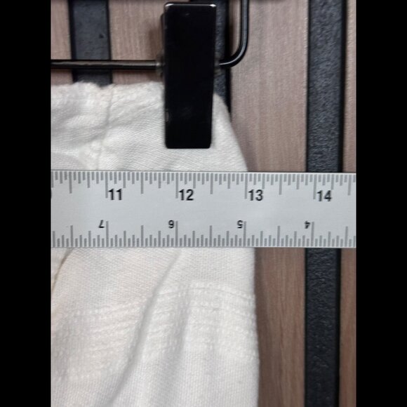 Free People Skirt Medium Womens White Linen Cotton Back Tie Tiered Midi A Line - Picture 3 of 6